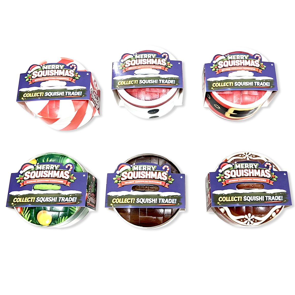 Novelty Brands - Fun Doh Christmas Dumpling Squishy Toy 12pc Holiday Display