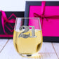 21st Birthday Jeweled Stemless Wine Glass