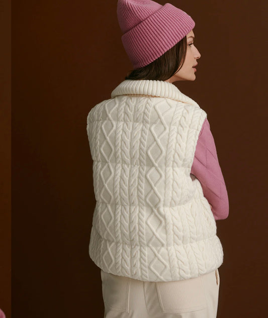 Varley Irina Cable-Knit Gilet