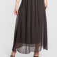 TINA Stephens Italy/Tees By Tina - Brenda Silk Foldover Waist Skirt (SL204)