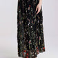 TINA Stephens Italy/Tees By Tina - Sable Garden Silk Skirt (SL202G)