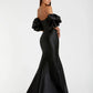 Mac Duggal Black Sweetheart Off The Shoulder Puff Sleeve Gown