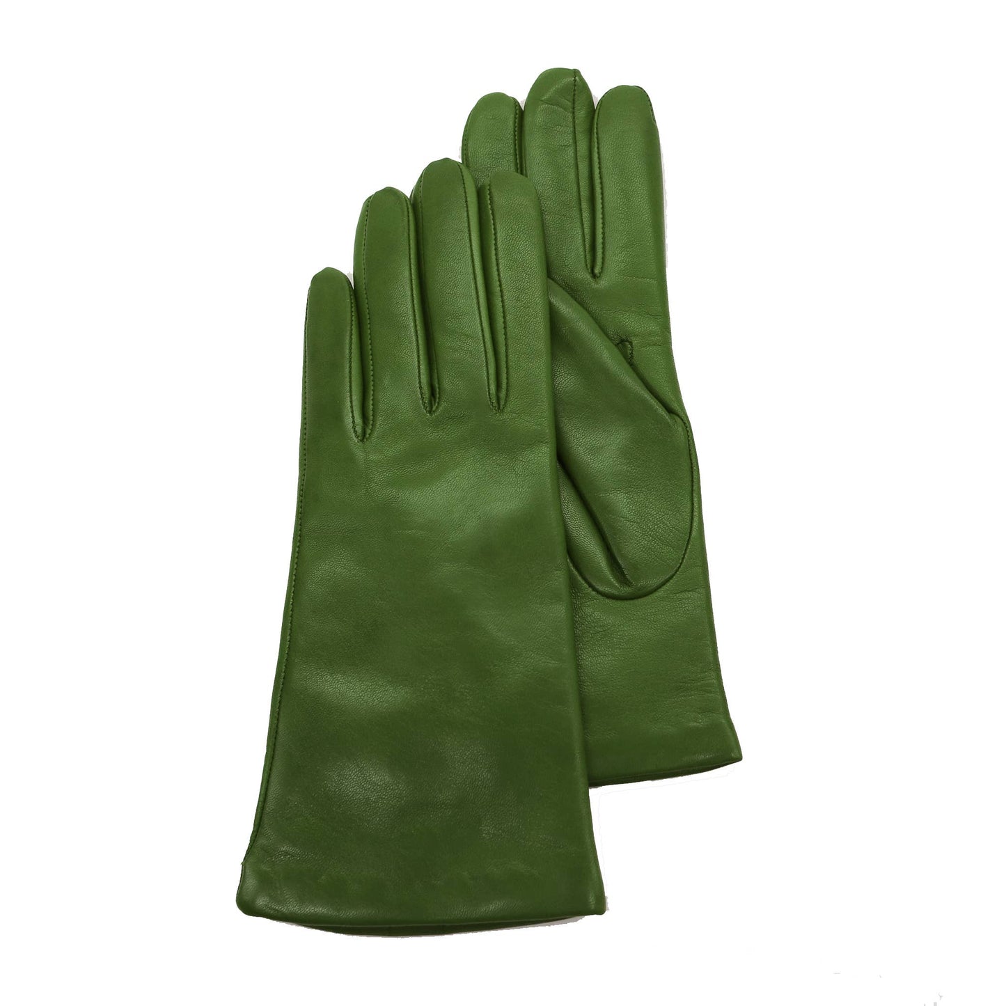 MADE IN ITALY 9" LEATHER GLOVES WITH CASHMERE LINING