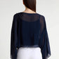 TINA Stephens Italy/Tees By Tina - Sofita 3/4 Sleeve Cropped Silk Kaftan (BQ200)