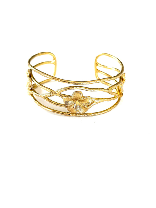 CV Designs - Small flower cuff-cvbfls-BEST SELLER