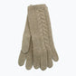 Cashmere Tech gloves with cables