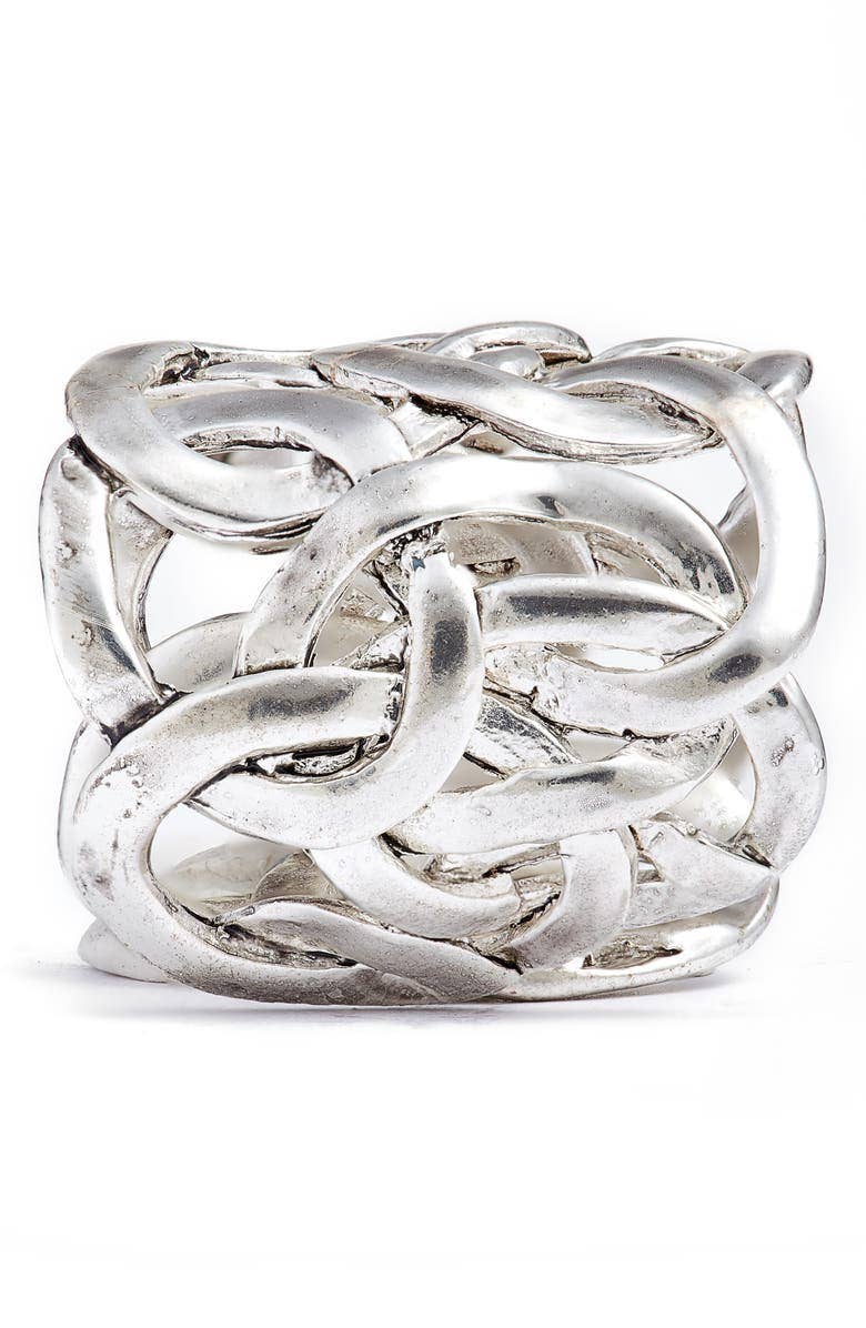 KARINE SULTAN - Stylish Overlap Ring - 24K Gold Plated