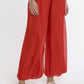 TINA Stephens Italy/Tees By Tina - Mercedes Foldover Waist Silk Pant (PL203): 100 White / One Size