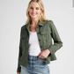 Liverpool Peplum Hem Trucker Jacket