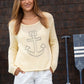 WOODEN SHIPS STITCHED ANCHOR COTTON CREW