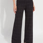 Erin Hi Waist Wide Leg Ponte - Double Check Line