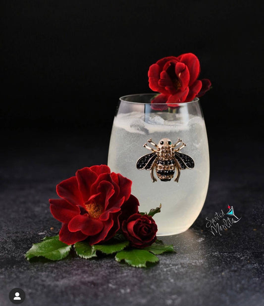 Bee - Stemless Wine Glass