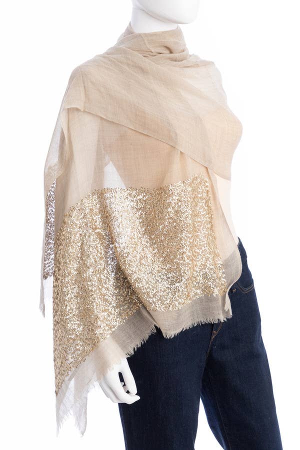 SAACHI - Sequins Wool Scarf