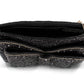 Bow Chic Sparkly Black Clutch