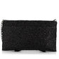 Bow Chic Sparkly Black Clutch