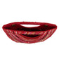 Ruby Chic Draped Beads with Straight Handle Handbag
