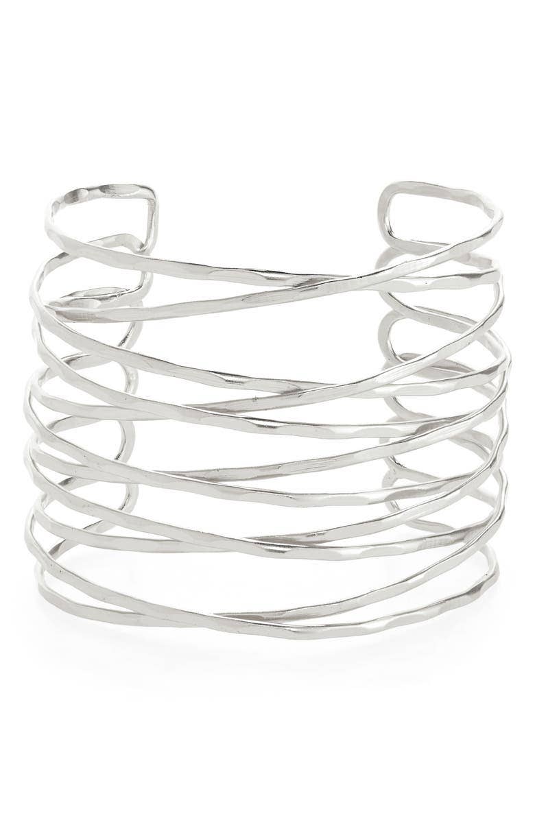 KARINE SULTAN - Wire Cuff - Statement Bracelet - 24K Gold Plated