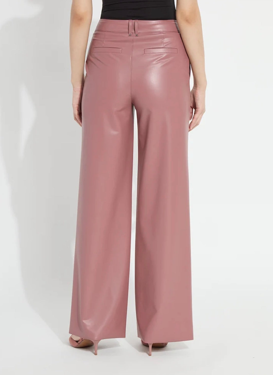 LYSSE Ada Pull On Transeasonal Vegan Leather Trouser