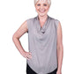 Sarita Silk Drape Neck Top (BT212)