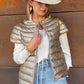The St Ives | Down Vest Metallic Gold