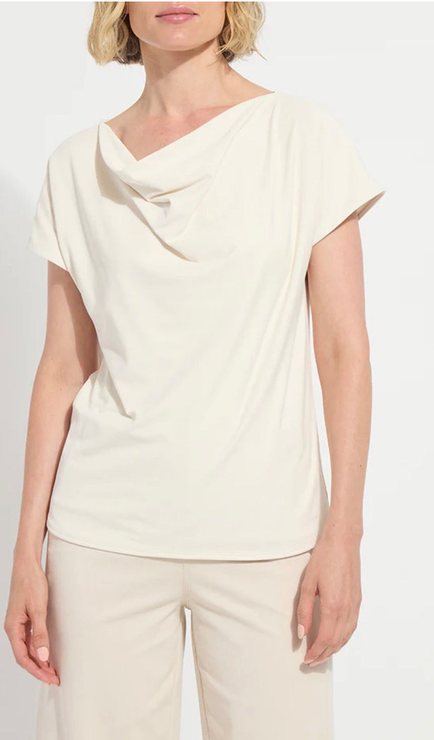 LYSSE Ensley Cowl Neck Top