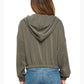 Ariella Cropped Hoodie w Zipper