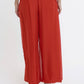 TINA Stephens Italy/Tees By Tina - Mercedes Foldover Waist Silk Pant (PL203): 150 Pearl / One Size