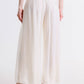 TINA Stephens Italy/Tees By Tina - Mercedes Foldover Waist Silk Pant (PL203): 100 White / One Size