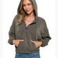 Ariella Cropped Hoodie w Zipper