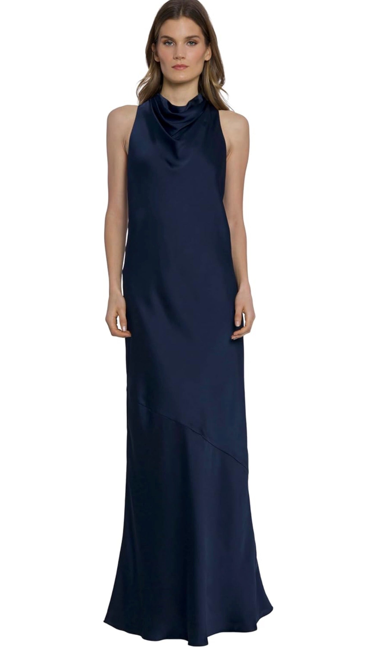 Maggy London Fit and Flare Halter Dress