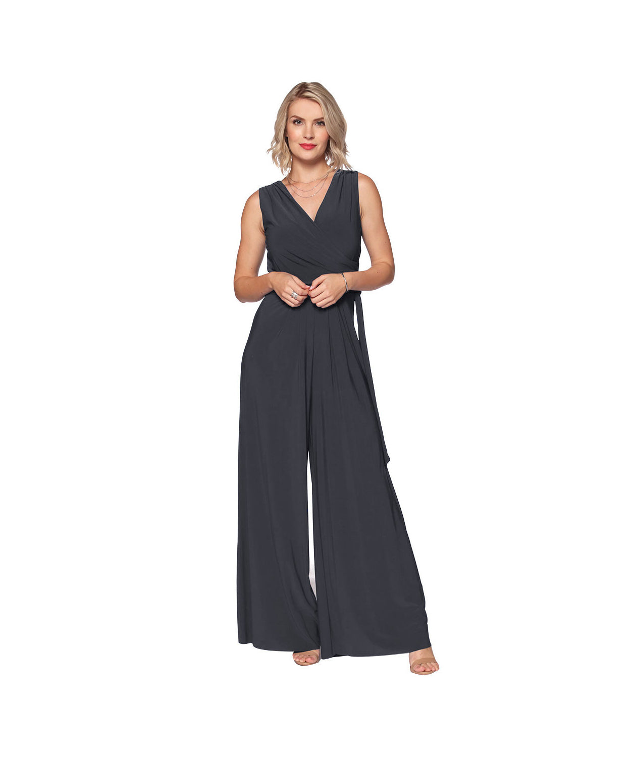 Last Tango Surplice Jumpsuit With Tie Waist