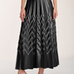 Frank Lyman Elegant Chevron Pleated Skirt