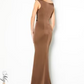 Cameron Blake Scoop Neck Evening Gown