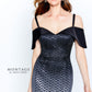 Montage by Mon Cheri  Metallic Ombre Lace Sheath Dress