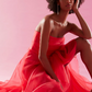Theia Couture Teresa Strapless Draped Gown