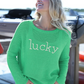 Wooden Ships REVERSE KNIT LUCKY CREW COTTON