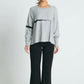 Planet Pima Cotton Fine Line Crewneck Sweater