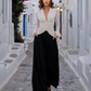 TERANI COUTURE Wide-Leg Pantsuit with
