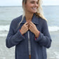 Wooden Ships HEART BACK CHUNKY CARDI COTTON
