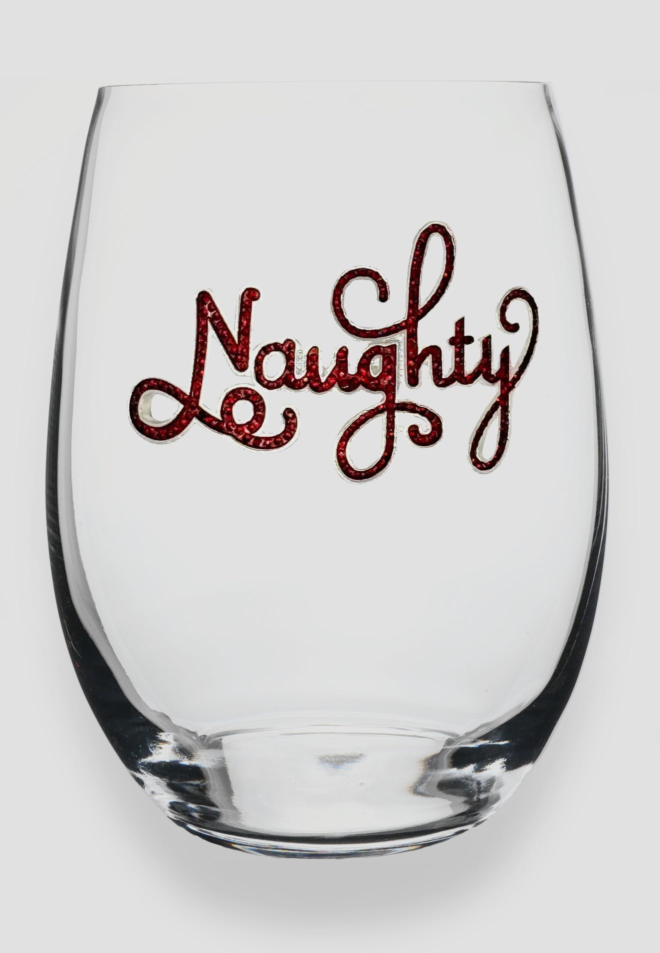 The Queen's Jewels Naughty Stemless Wine Glass
