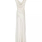 Milly Hammered Satin Cowl Neck Gown