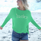 Wooden Ships REVERSE KNIT LUCKY CREW COTTON