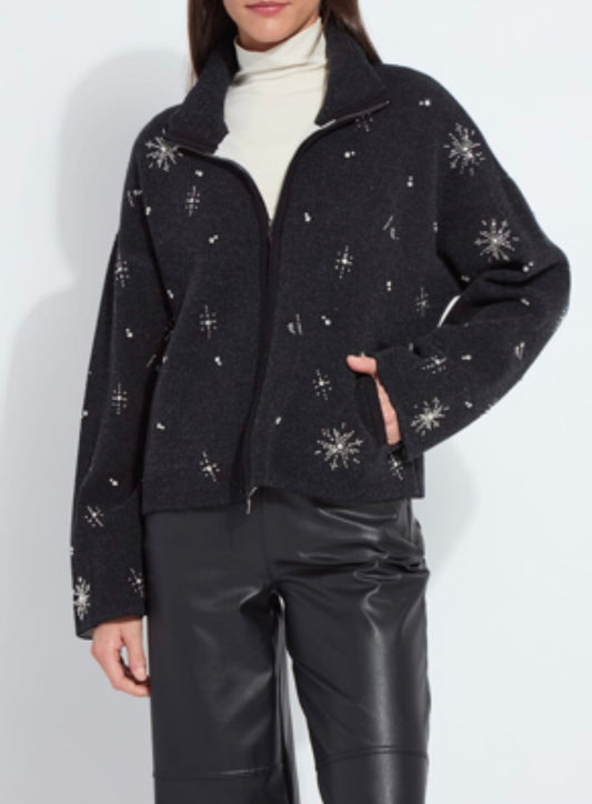 Lysse Scottie Embellished Knit Jacket