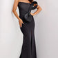 Jovani Strapless Gown with Sculptural Bow Detail