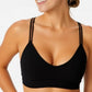 Strap It’s Plunge Bra with Embroidered Flower Strap