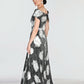 Frank Lyman Floral Maxi Wrap Dress