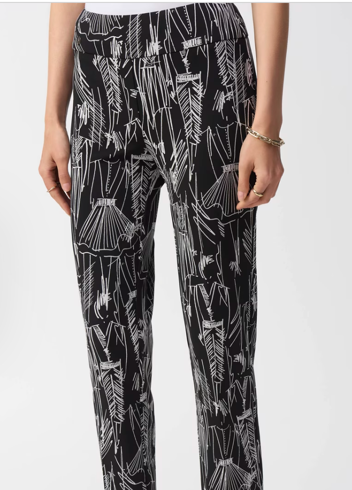 Joseph Ribkoff Print Crop Pants