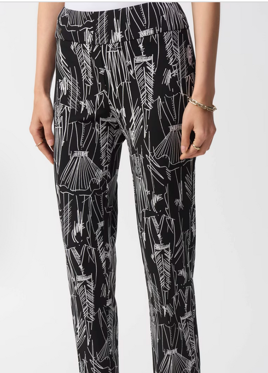 Joseph Ribkoff Print Crop Pants