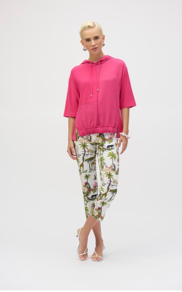 Hooded Cropped Pullover