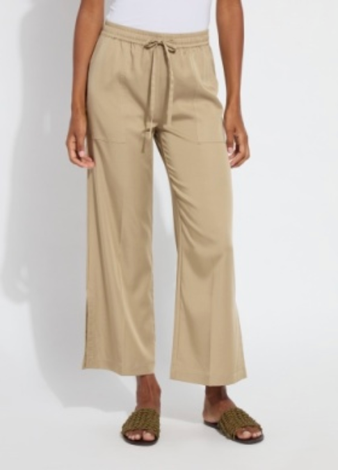 Zena Drawstring Ankle Wide Leg pant